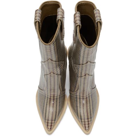 fendi cowboy boots|fendi plaid cowboy boots.